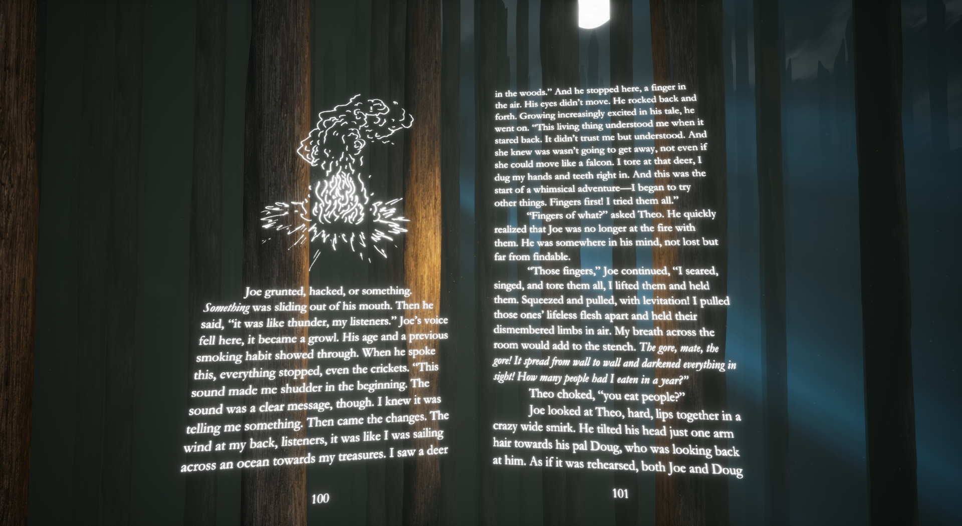 Adventures book in forest